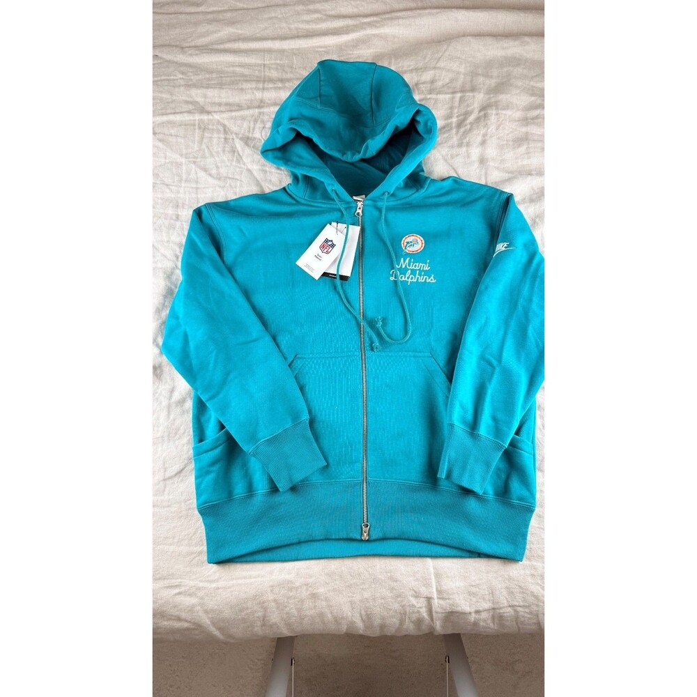 Nike Miami Dolphins Phoenix Rewind Full-Zip Hoodie Women's S Aqua Throwback NWT